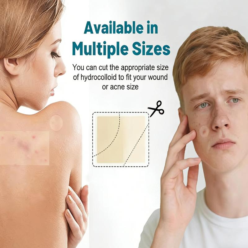 Hydrocolloid Bandage Roll tape face, Highly Absorbent Hydrocolloid Dressings for face/Wound Care, Burn, Blister, Pimple Patches for Acne Care, Waterproof & Cut to Size (5cm*150cm)
