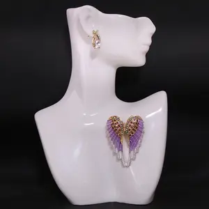 Fashion Angel Feather Wing Brooch