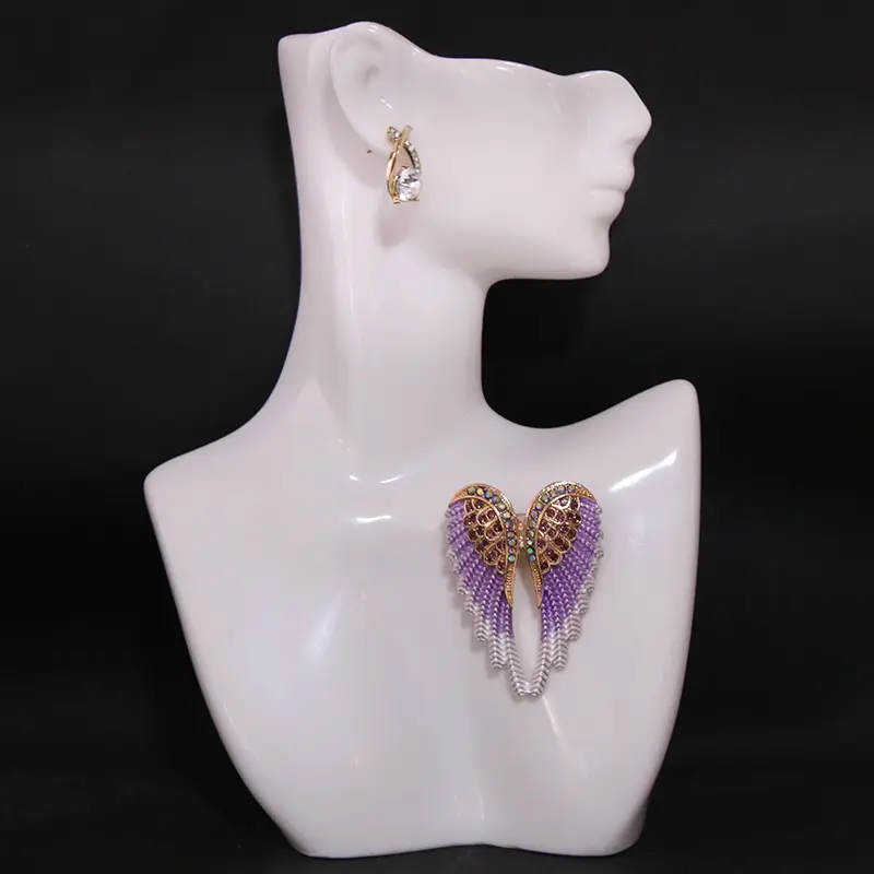 Fashion Angel Feather Wing Brooch