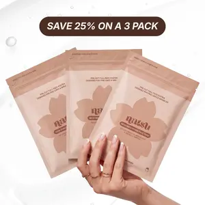 Face Tape 3 Month Supply – 495 Pre-Cut Kinesiology Wrinkle Patches - Cotton, Hyaluronic Acid & Centella Asiatica (Cica) – Forehead, Smile Lines, Crow's Feet – Hypoallergenic, Latex-Free (Vanilla)