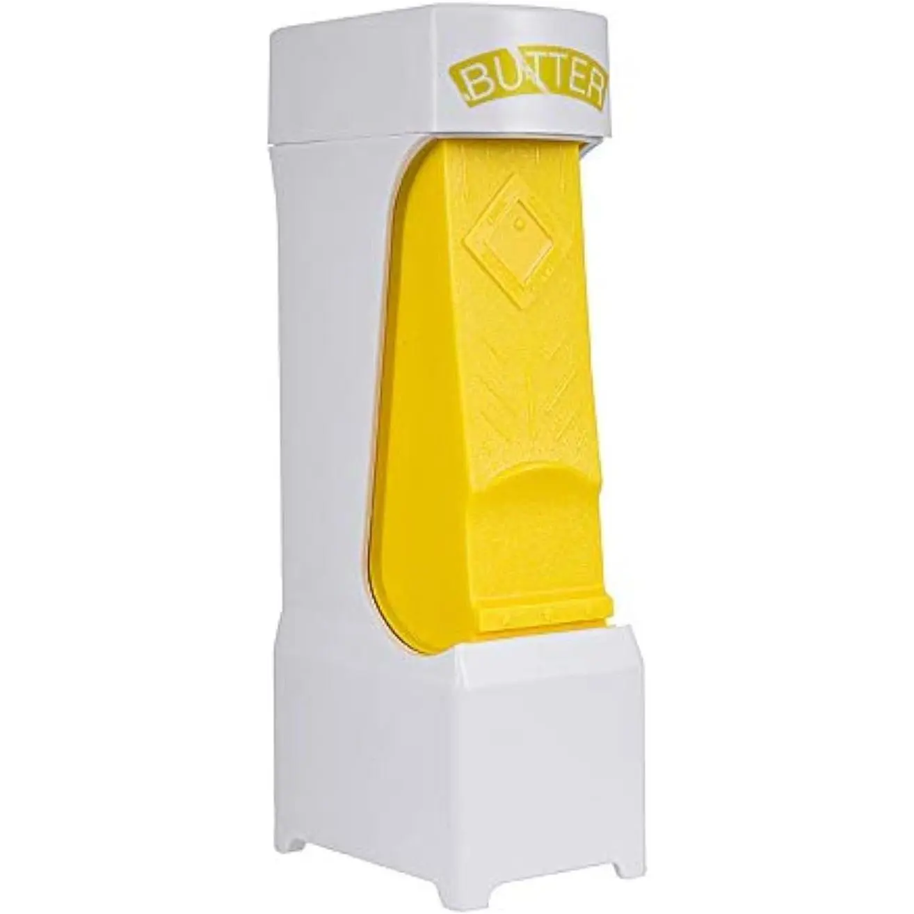 Compact Camp Kitchen 1-Click Slice Tool - Stainless Blade, Cheese Splitter, Butter Slicer for Bread, Cakes, White Plastic Measuring Base Utensils with Thin Design