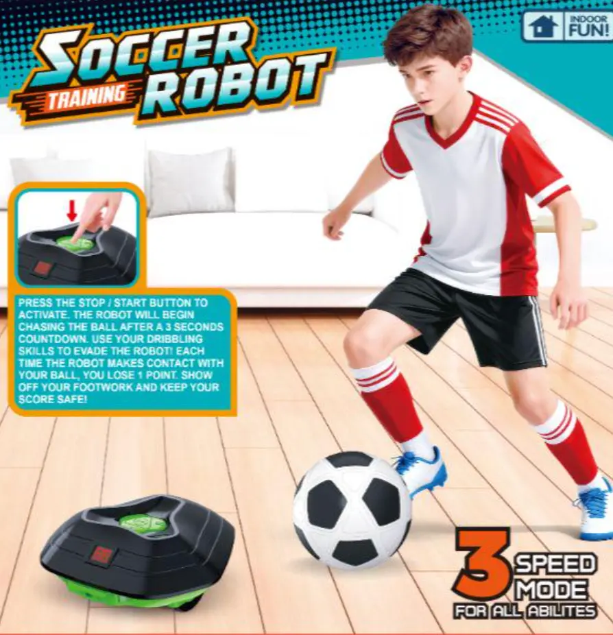 Soccer Robot,Soccer Training Toys with Score Tracker, Speed Modes,Smart Indoor Soccer Toys for Kids,Christmas Birthday Gifts for Boys Girls Age 3-12