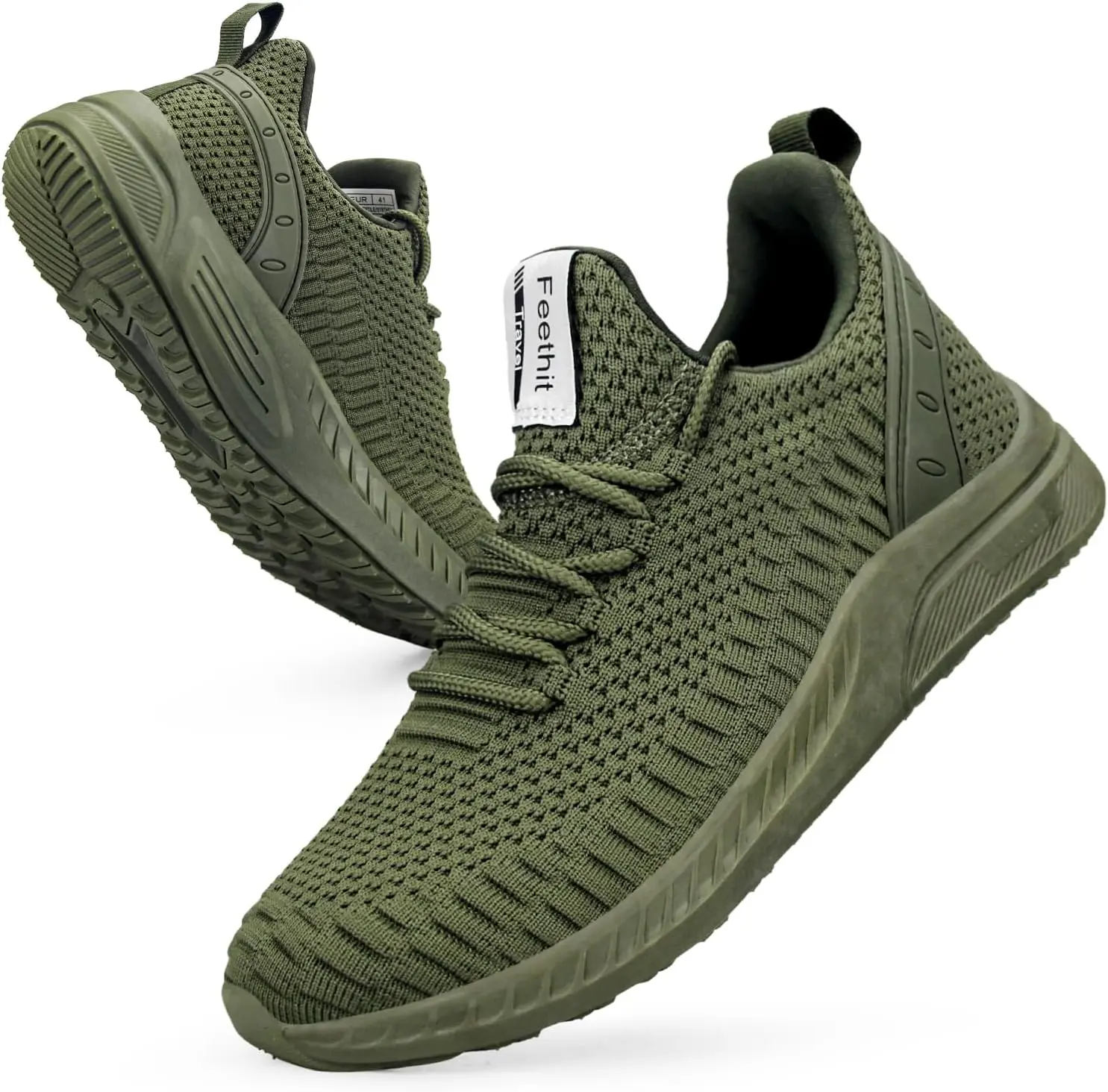 Feethit Women's Tennis & Running Shoes - Lightweight Breathable Mesh Vamp with Non-Slip Sole for Walking Travel Gym Work