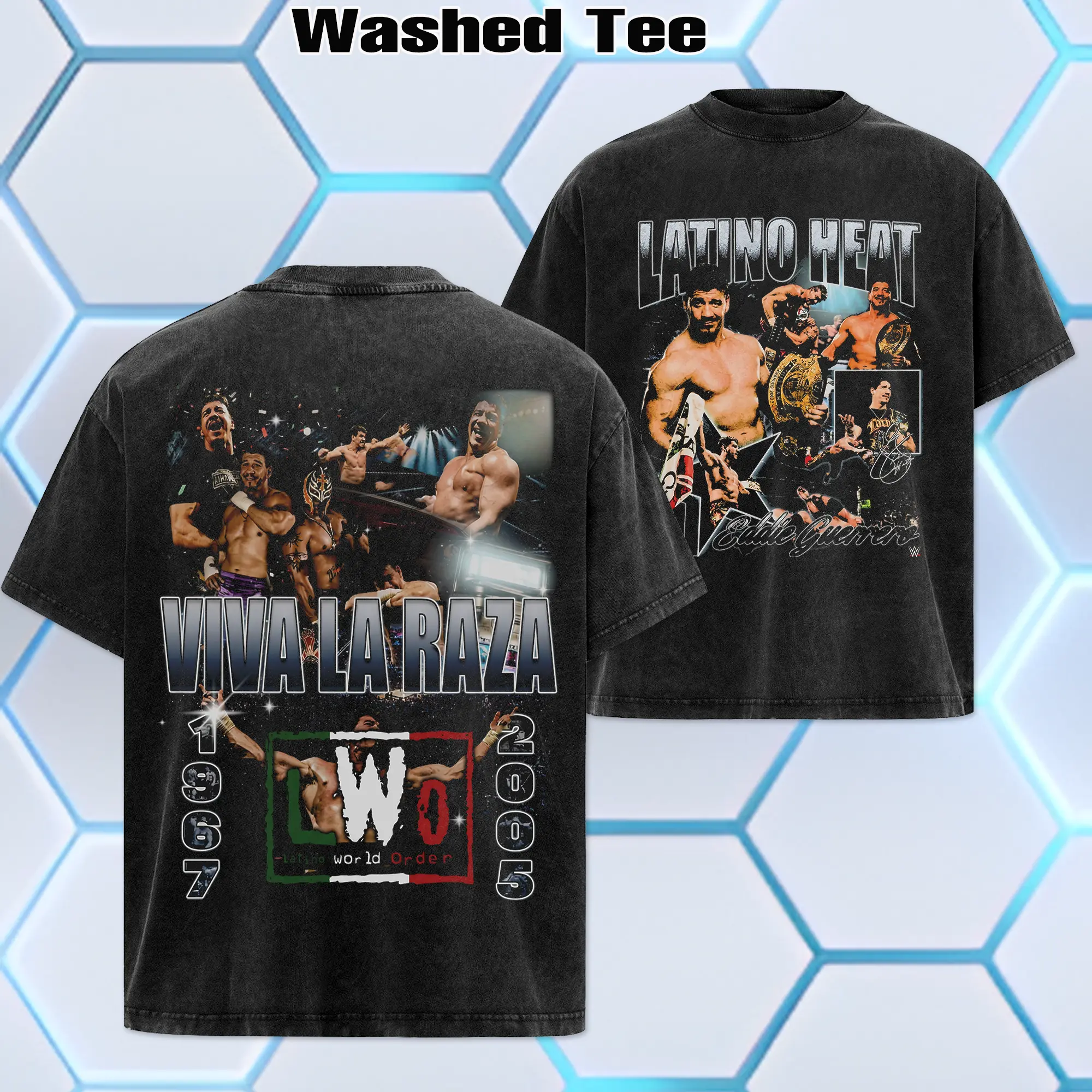 WWE 2026 - Latino Heat Premium Cotton Washed T-Shirt - Hoodie, Eddie Guerrero Graphic Tee, Viva La Raza shirt, "I Lie, I Cheat, I Steal!" Vintage Tee, WWE Wrestling Graphic Tee For Fans, Gift for WWE fans, Gift for Boyfriends, WWE Merch, Gift For Him Her