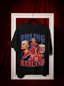 Erling Haaland Vintage Retro T-Shirt | Erling Haaland Fan Gift | Erling Haaland Jersey | Erling Haaland Hugol | Haaland Tee | Norway Jersey vintage style Christmas Holiday Birthday Funny Mens T Shirt