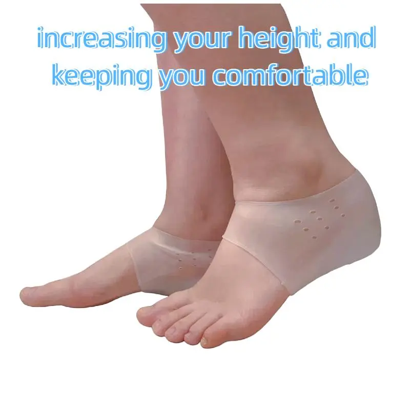 Women's Height Increase Insoles, 1 Pair Comfortable & Breathable Silicone Cushion with Straps, Invisible Elevator Pads for Walking, Sneakers & Dress Shoes, Footwear, Height Increasing Insole, Breathable Heightening Insoles