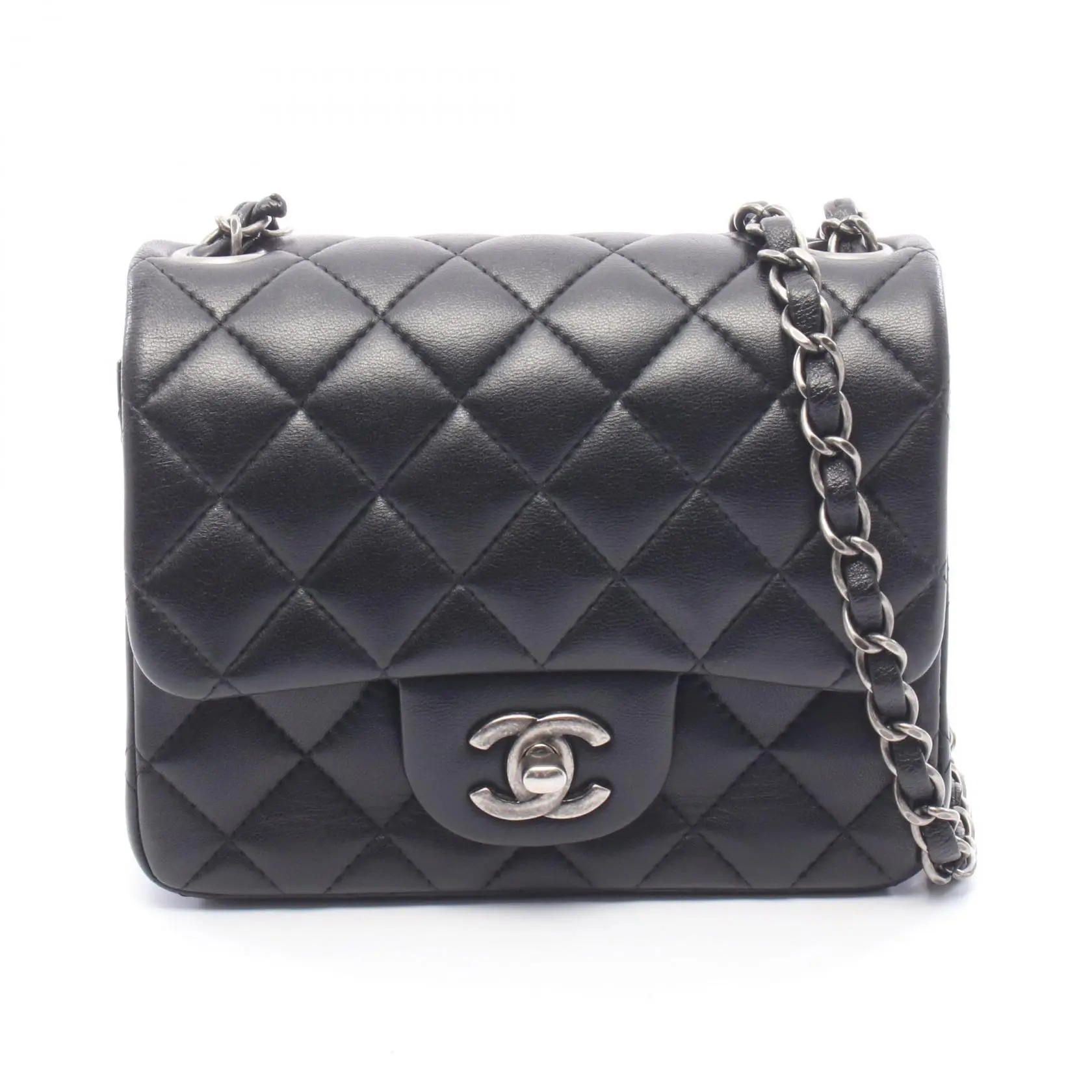 Pre-owned CHANEL Lambskin Shoulder Bags Mini Matelasse Shoulder Bag