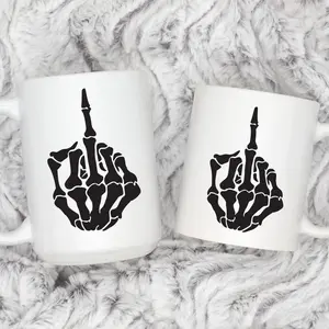 [Sale off up to 50%] Skeleton Mug, Skeleton, Halloween Coffee Mugs, Halloween Tiered Tray Mug, Spooky Decor