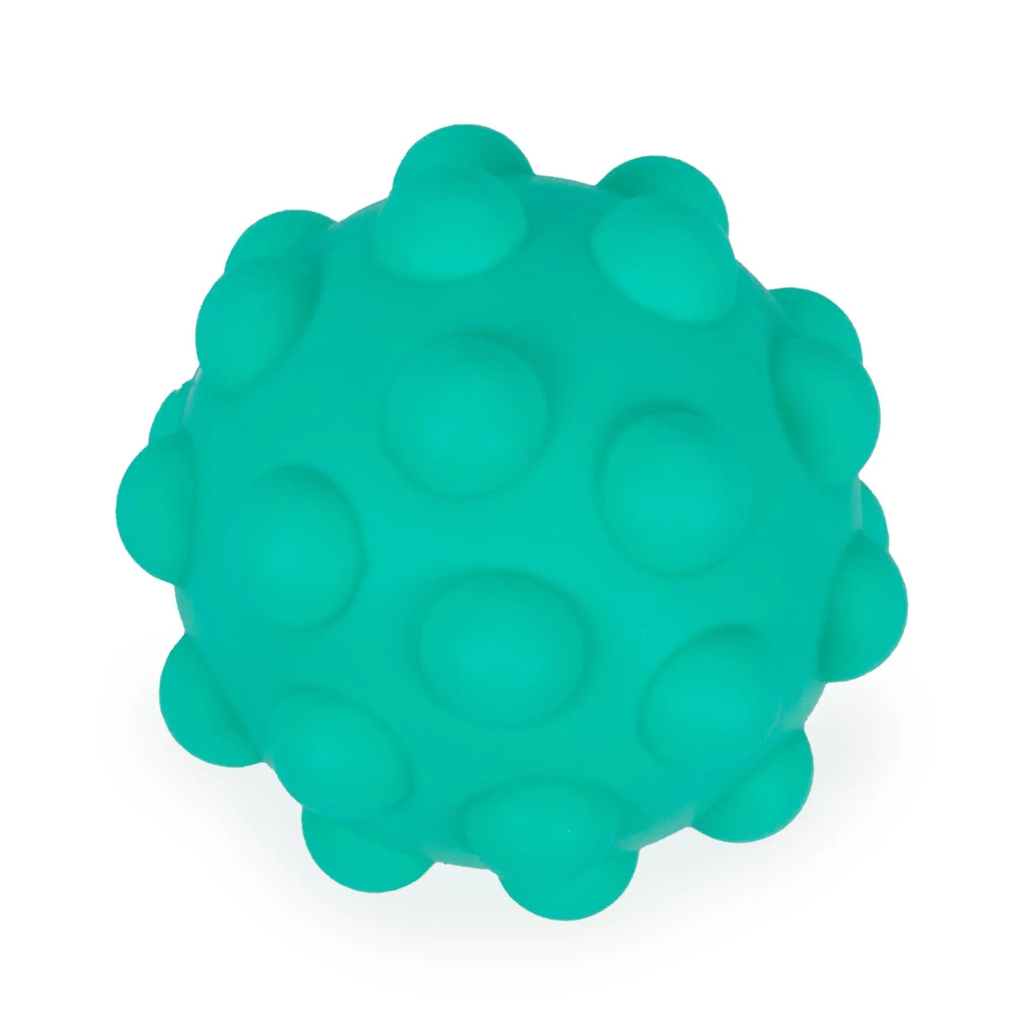 Pop Fidget Toy Pressure Relief Silicone Bubble Popping Game Ball | Teal Pop Fidget Toy Pressure Relief Silicone Bubble Popping Game Ball | Teal
