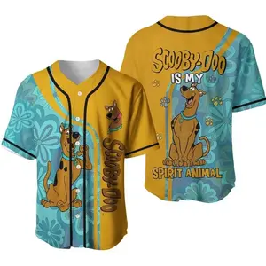 Fun Scooby Doo Spirit Animal Shirt for Fans, Unique Gift Idea for Him, Trendy Design Baseball Jersey