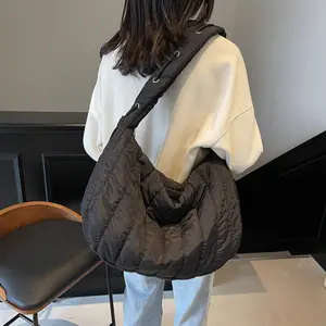 Down Bag Pleated Bag Bubble Down Bag Crossbody Bag Puff Bag Niche Underarm Bag Crossbody Bag Handbag
