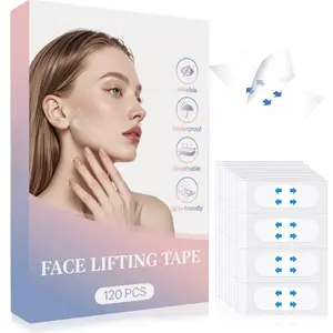 Invisible Face Lifting Tape (120Pcs) - Instant V-Line Jawline Slimmer for Makeup & Party