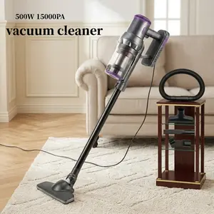 500W Powerful Stick Vacuum Cleaner Corded, 15kPa High Suction for Whole-Home Deep Clean, Lightweight Handheld Vac with Flexible Wand for Pet Hair & Dust, 3-in-1 Design