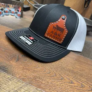 Cow Tag, Ear Tag, Dairy Farm, Cow Farmer, Custom farm hat, Farmer, Rancher, Farming, Cattle Hat, Livestock Hat, Gift, His Her, Dad Hat, Grandpa Hat, Country Hat