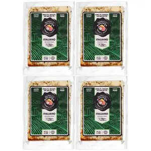 Gardner's Wisconsin Cheese and Sausage, 4 Pack of Italiano (Pizza Flavor) Oven-Baked Cheese, Artisan Cheese Made in Wisconsin
