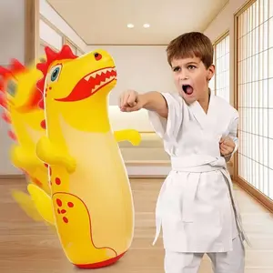 Colorful Dinosaur Punching Bag, Vertical Wobble Ball, Durable PVC Material, Ideal for Sports & Entertainment, Game Room Use, Indoor Use, Fun