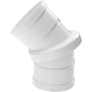 360-degree Rotating Pvc Elbow Fitting Flexible Pipe Coupling for Drainage Water Pipe Joint Adjustable Angle