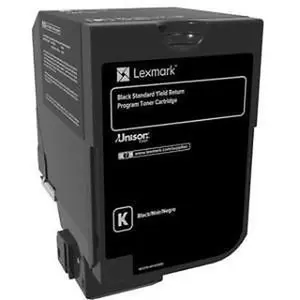 Lexmark LEX74C1SK0 CS72 Return Standard Yield Cartridge Toner, Black