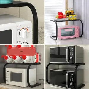 Heavy-Duty Multifunctional Kitchen Countertop Storage Rack, Stand for Microwave, Rice Cooker & Small Home Appliances