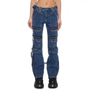 Zip to Zip Pants - Blue Denim