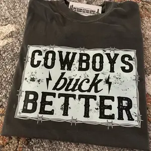 Cowboys Buck Better Western Graphic Crewneck & T-shirt, Grunge cowboy graphic tshirt, western graphic tshirt, plus size western graphic tshirt, western boutique, western stuff, sweatshirts for women