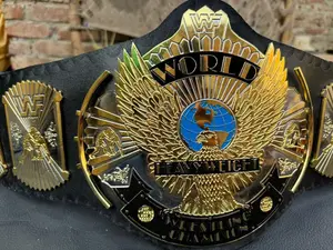 Dual plated winged eagle championship belt wrestling replica title adult Brass _ eBay
