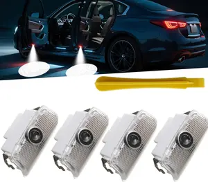 Pcs Never Fade Car Door Lights Logo Projector,LED Welcome Lights for Q Q Q G G QX//// M//// FX/// EX// Ghost Shadow Lamp (for IFNT, pcs)