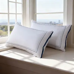 Bedding Bed Pillows for Sleeping (White), King Size, Set of 2, Hotel Pillow, Cooling Pillows for Side, Back or Stomach Sleepers