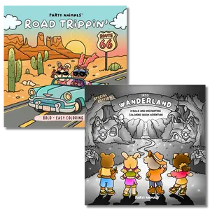 Road Trippin’ + Into Wanderland (Special Edition) Coloring Book Bundle