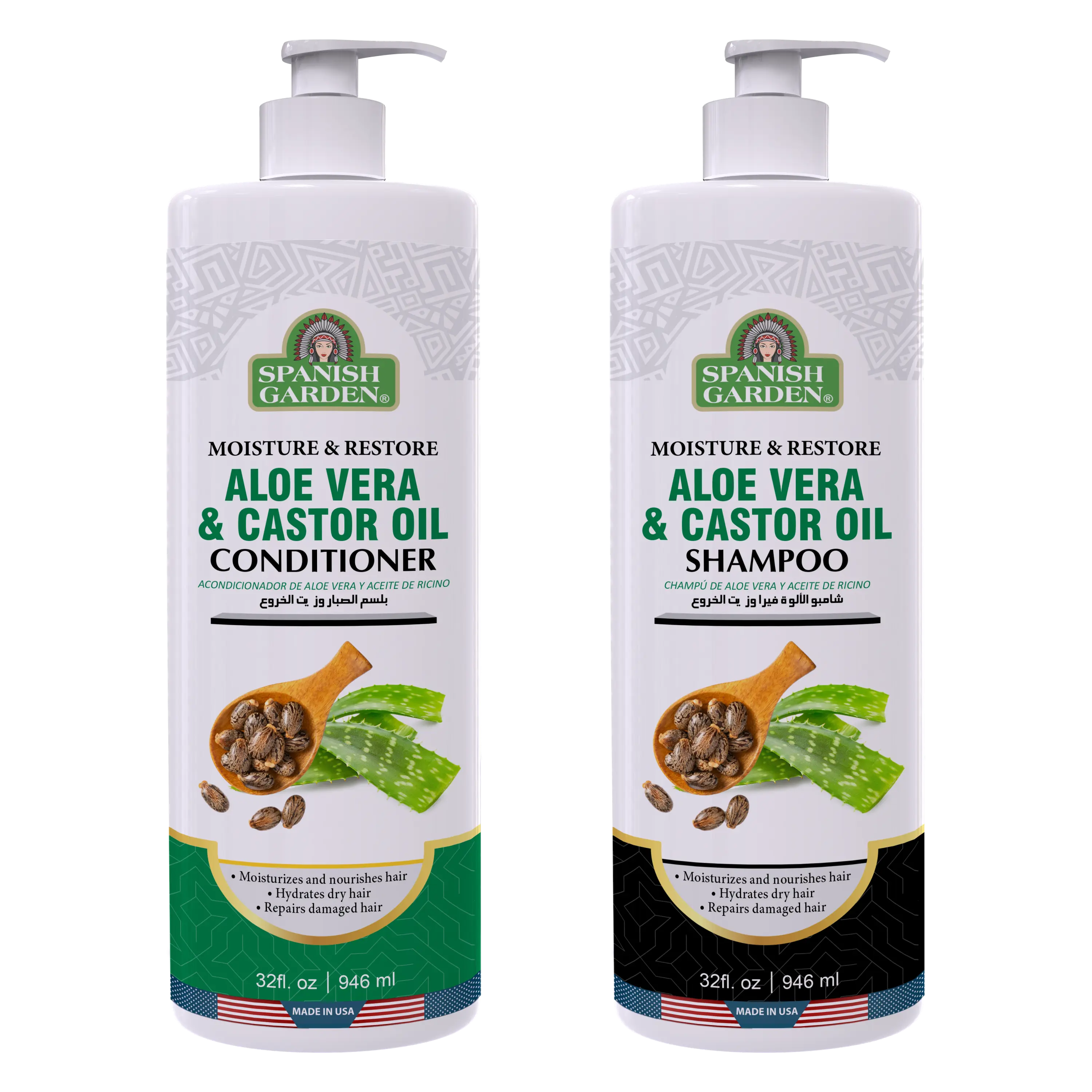 Aloe Vera & Castor Oil Hair Care Duo  Hydrating & Strengthening Set for Hair  Growth, Scalp Health & Damage Repair - TikTok Shop