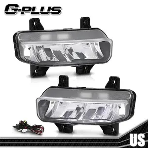 Pair LED Clear Lens Fog Lights Lamps Fit For 2019-2022 Dodge RAM 1500 2500 3500