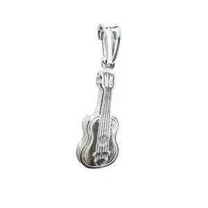 Sterling Silver Guitar Pendant