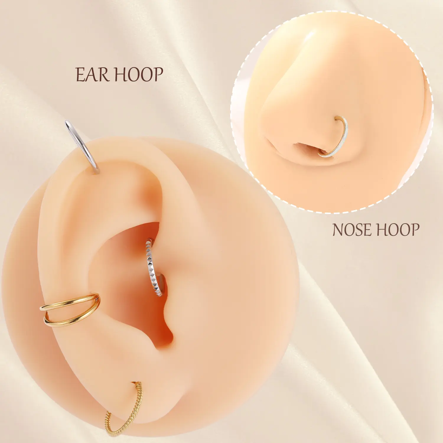 AROWRO Nose Rings Hoops 3 Pcs Conch Piercing Jewelry Surgical Steel Cartilage Earrings for Women Men 20G 18G 16G Septum Rings Helix Daith Rook Tragus Piercing Jewelry AROWRO Nose Rings Hoops 3 Pcs Conch Piercing Jewelry Surgical Steel Cartilage Earrings for Women Men 20G 18G 16G Septum Rings Helix Daith Rook Tragus Piercing Jewelry