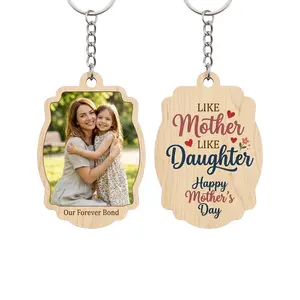 Custom printed keychains, wooden keychains with printed text, custom nameplates, gifts for friends and family