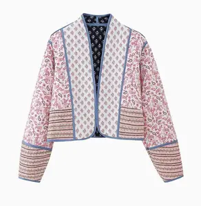 Reversible floral Quilted Jacket