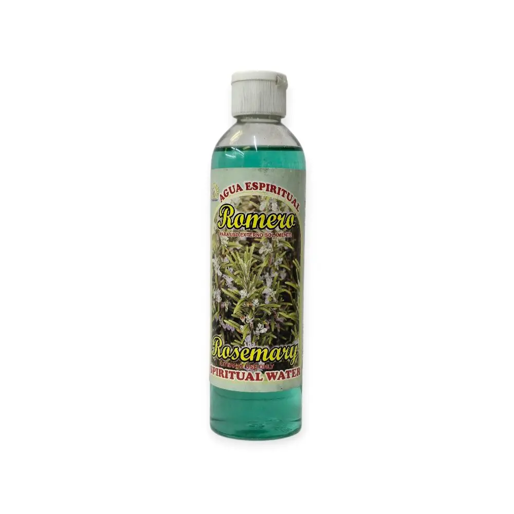 Protective Spiritual Water - Purifies and Enhances Mental Clarity, for Spiritual Cleansings and Baths - Unisex Aura Mist, 8oz, Bottle, Meditation, For External Use Only, Rosemary, Spiritual Readings, Strengthens Spiritual Field