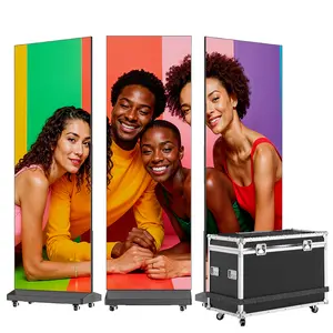 MWE Event Tech P1.86 Indoor LED Poster Screen – Foldable Splicing Digital Signage Display, GOB Shockproof, USB Plug-and-Play, WiFi & App Control for Events, Rentals & Retail Ads