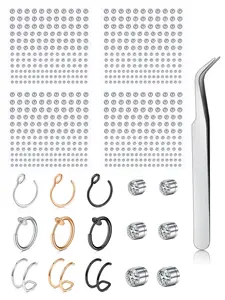 Fake Nose Ring Hoop, Nose Cuff, Faux Nose Ring for Non Pierced Nose, Magnetic Nose Stud, Stick on Jewelry, Fake Piercing Jewelry for Women Men