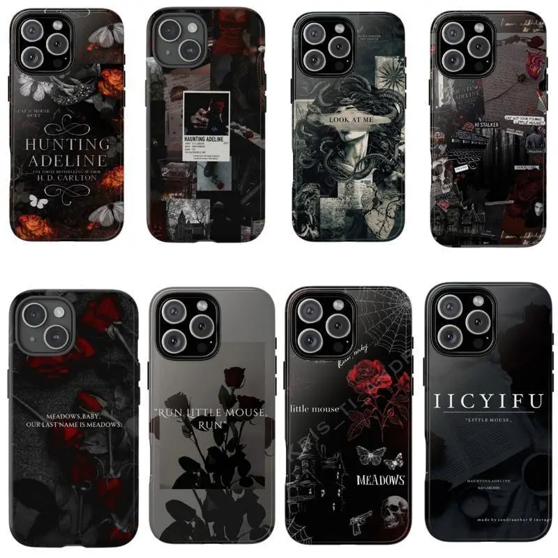 Haunting Adeline Aesthetic Zade Meadows Dark Romance Silicone Smartphone Cover - Protective Casing, Mobile Phone Accessories for iPhone 11-17 Pro Max/Plus, Samsung Galaxy S23-25 Devices