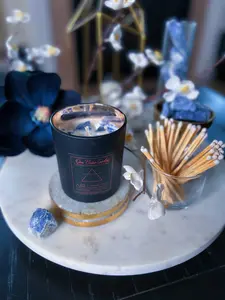 Air Element Crystal Candle - One Eleven Candles - Crystal Astrological Candle