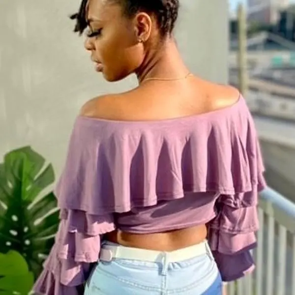 Lavender Waves Top