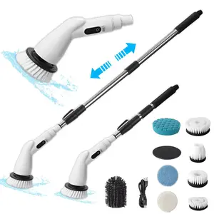Wireless cleaning brush electric bathroom tile bathtub brush household toilet brush handheld retractable floor scrubber