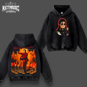 [KetMusic Studio] Michael Jackson Blood On The Dance Floor T-Shirt Hoodie, MJ King of Pop Graphic Tee, HIStory In The Mix Album Shirt, Vintage Black Acid Wash Oversized Music Sweatshirt, Pop Legend Fan Gift