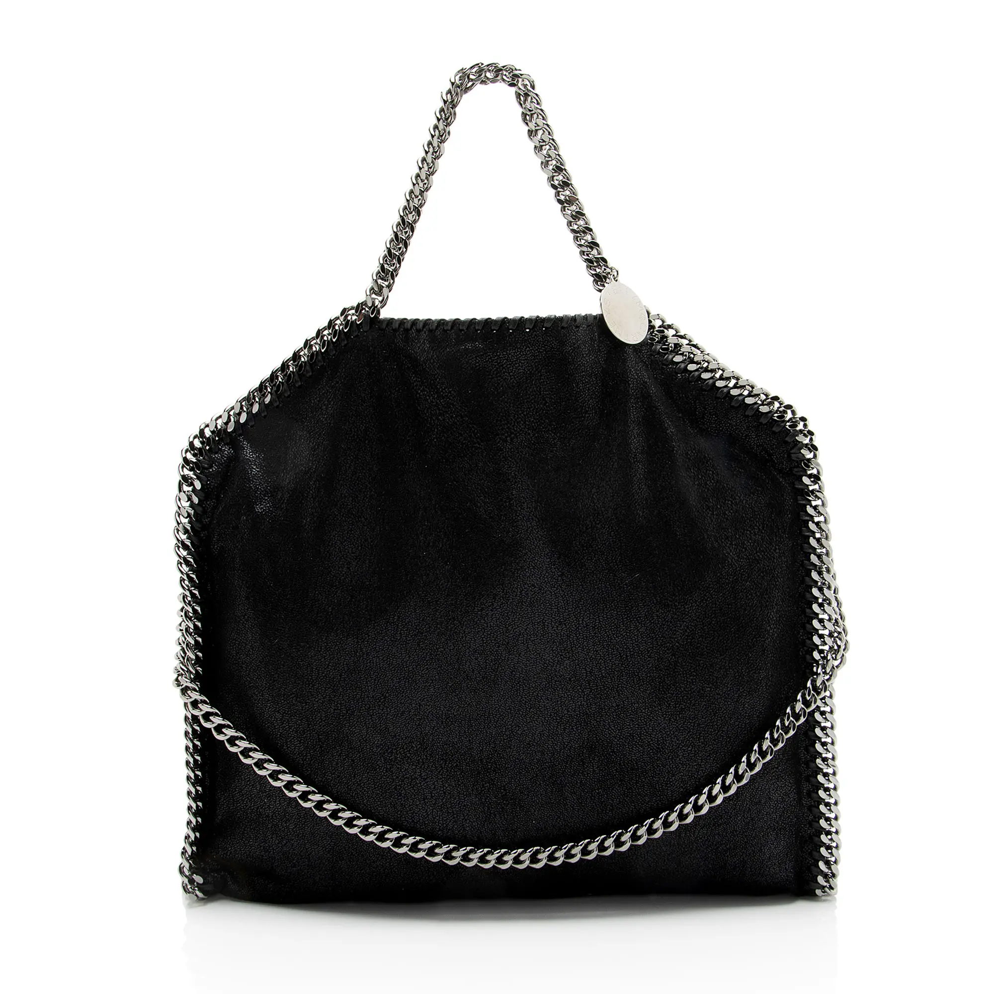 Pre-owned Stella McCartney Leather Tote Bags Shaggy Deer Falabella Fold Over Tote