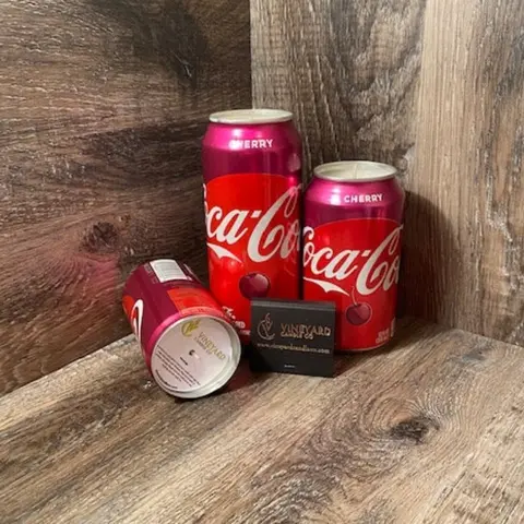 Vineyard Candle Co - Cherry Coca Cola Coke Soy Wax Candle - 7.5, 12, 16oz