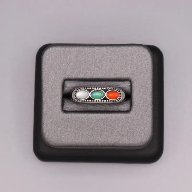 Sterling Silver Stone Ring - Multi Stone