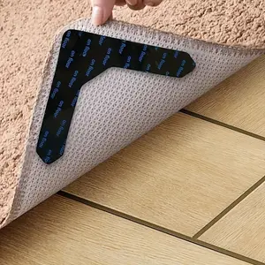 16 PCS High-Quality Non-Slip Carpet Stickers, Drill-Free Floor Mats for Living Room & Bathroom, Anti-Movement & Curling Sports & Outdoor Protective Gear Securing Accessory