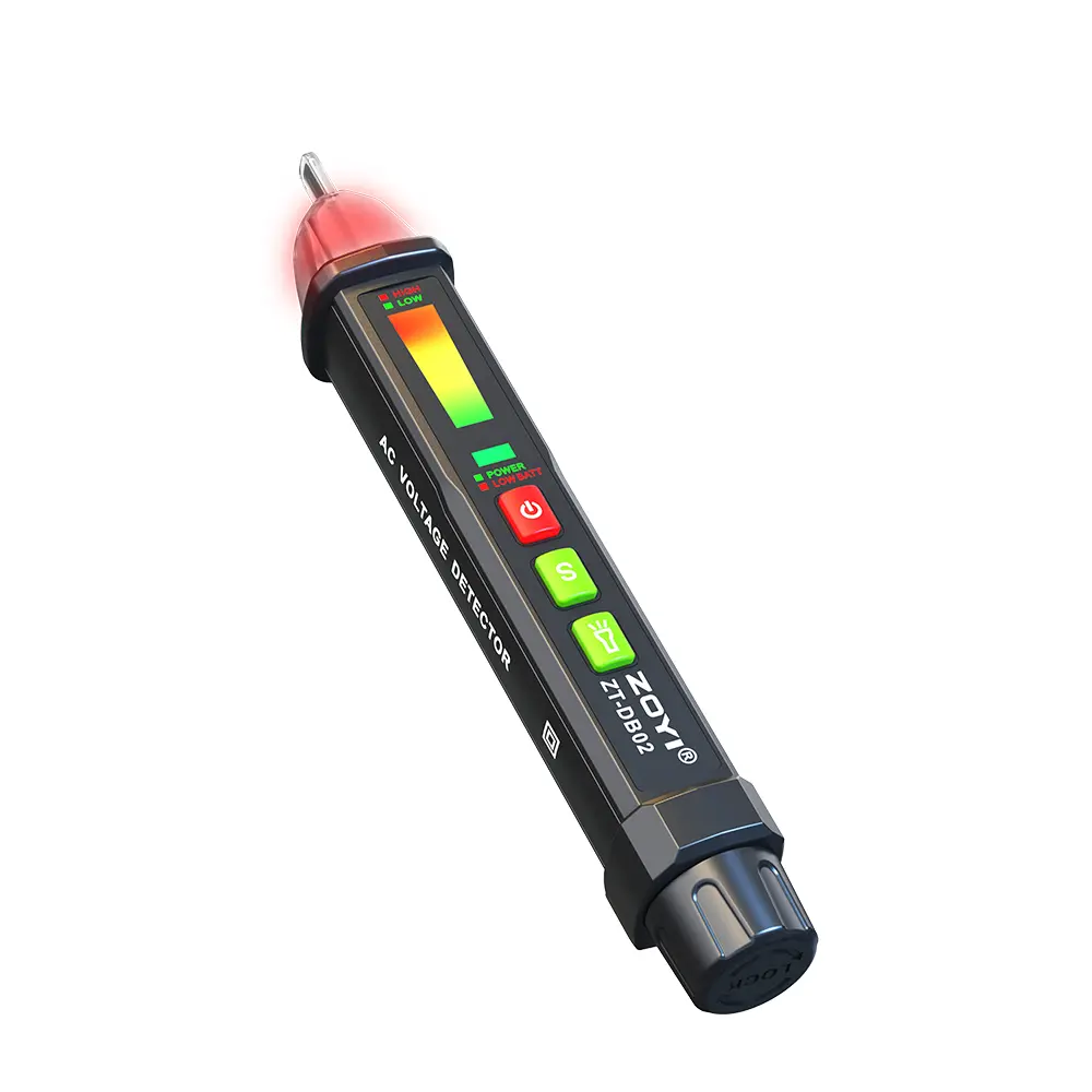 ZOYI ZT-DB02 Non-contact Smart Voltage Leak Detector Pen, 12-1000V Dual Range Neutral wire and live wire Voltage Tester Pen Electrician Tools Safety