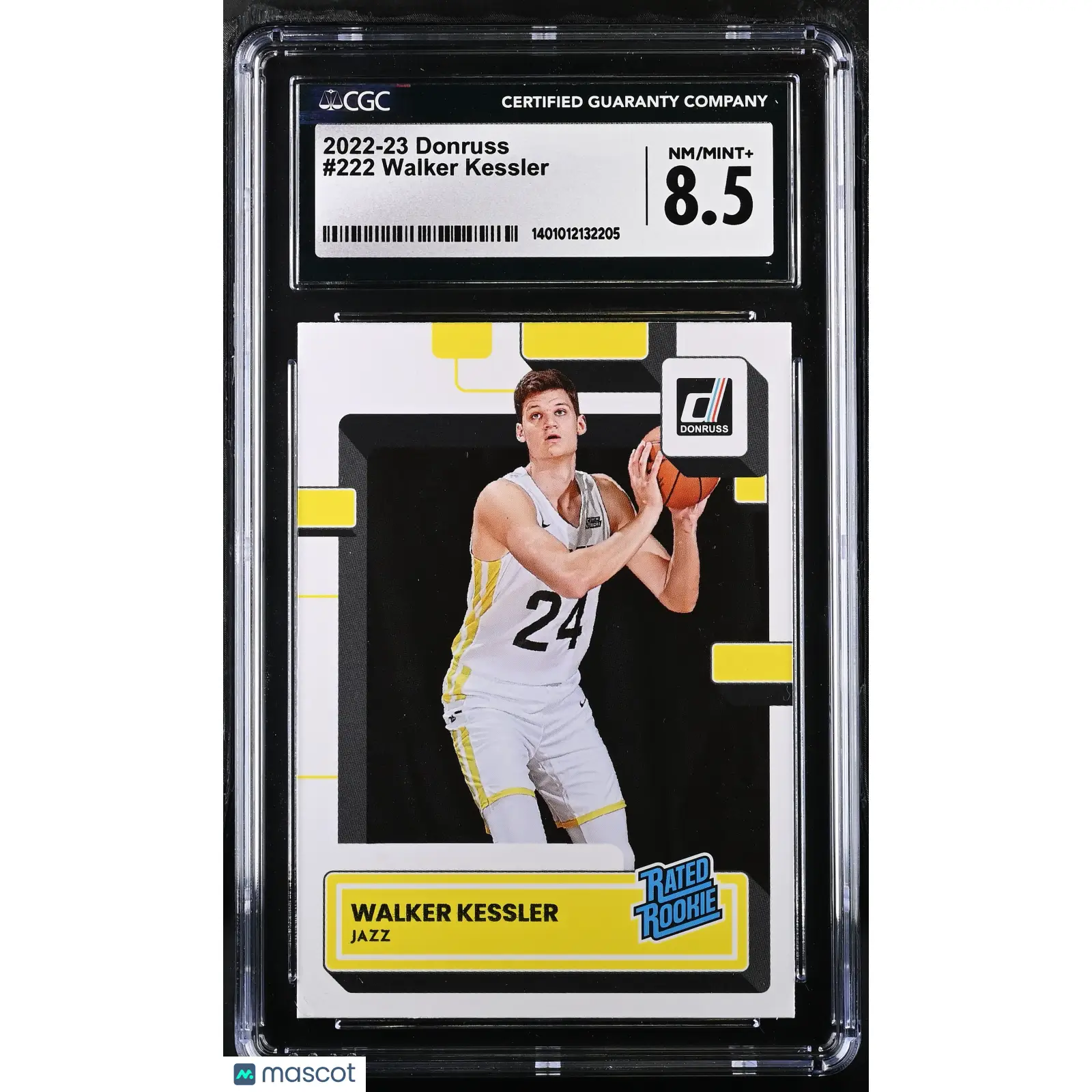 Walker Kessler CGC 2022 Donruss #222 Rated Rookie Basketball 8.5