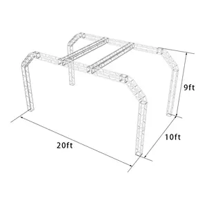 Trade Show Booth Trusses DJ Stage 20ftx10ftx9ft Aluminum Box Truss Exhibition